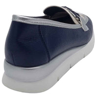 Zanni & Co Womens Zanni & Co Womens Navy Patent Low Wedge Shoe - Sakori Kasol One
