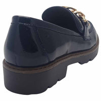 Zanni & Co Womens Zanni & Co Womens Navy Slip-On Loafer - Daqia One
