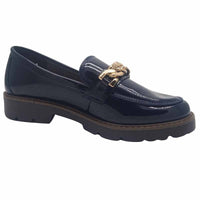 Zanni & Co Womens Zanni & Co Womens Navy Slip-On Loafer - Daqia One