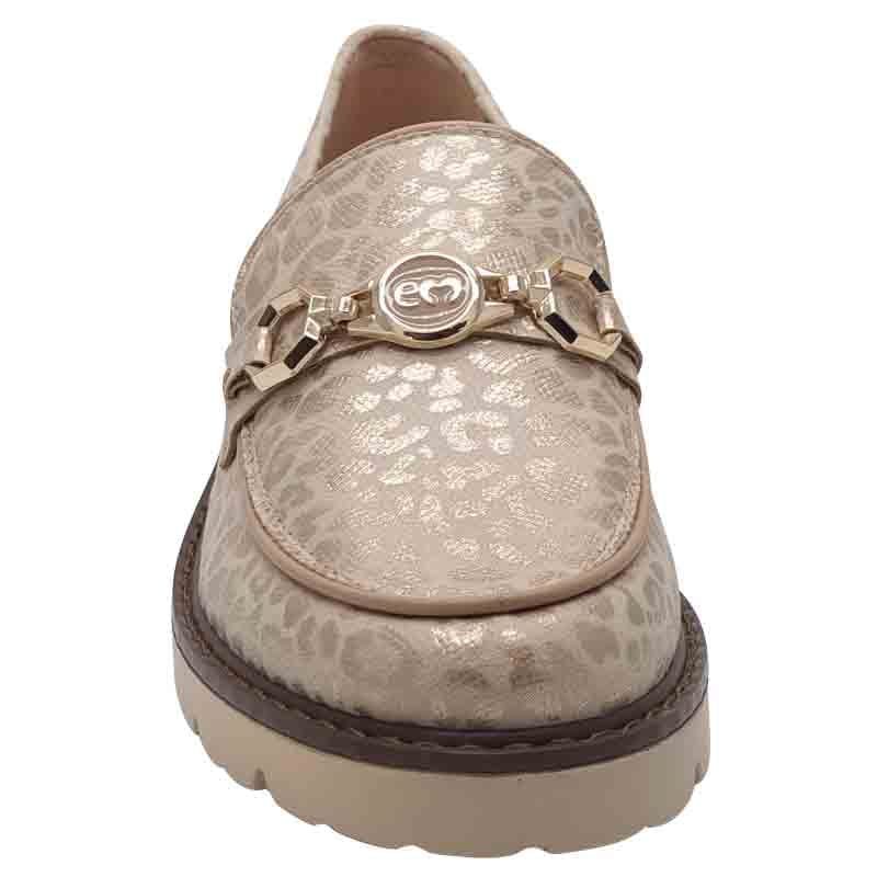 Zanni & Co Womens Zanni & Co Womens Nude Animal Print Loafer - Saphin
