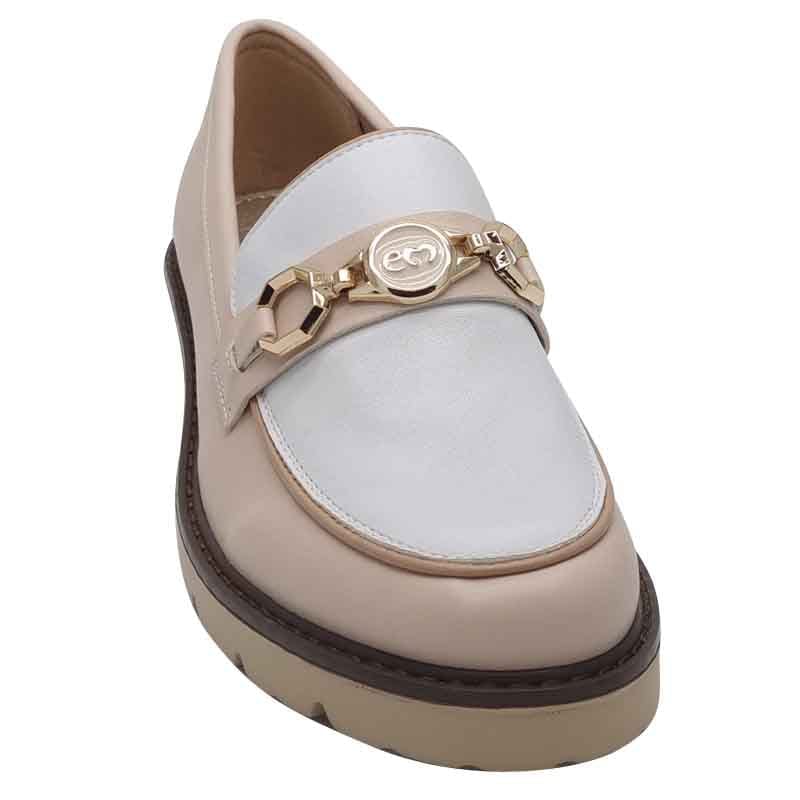 Zanni & Co Womens Zanni & Co Womens Nude Slip On Low Heel Loafer - Saphin