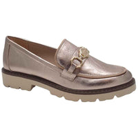 Zanni & Co Womens Zanni & Co Womens Rose Gold Loafer - Saphin