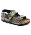 Birkenstock Kids 10UK / KHAKI Birkenstock Junior Boys Camo Comfort Sandal - Milano 1017378