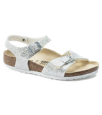 Birkenstock Kids 10UK / SILVER Birkenstock Junior Girl Sparkle Sandal - Rio 1022198