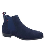 Escape Mens 7UK / NAVY Escape Mens Suede Leather Slip On Chelsea Boot - Best Mate
