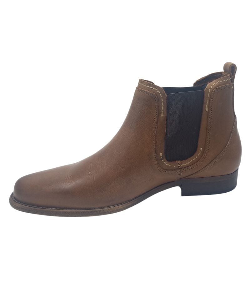 Escape Mens Escape Mens Leather Pull On Chelsea Ankle Boot - Austin