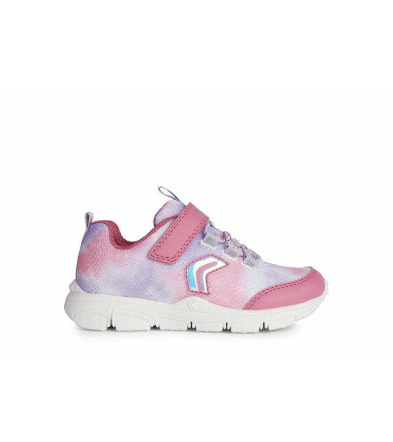 Geox Kids 10UK / PINK Geox Girls Pink Marble Effect New Torque Runner J258HA