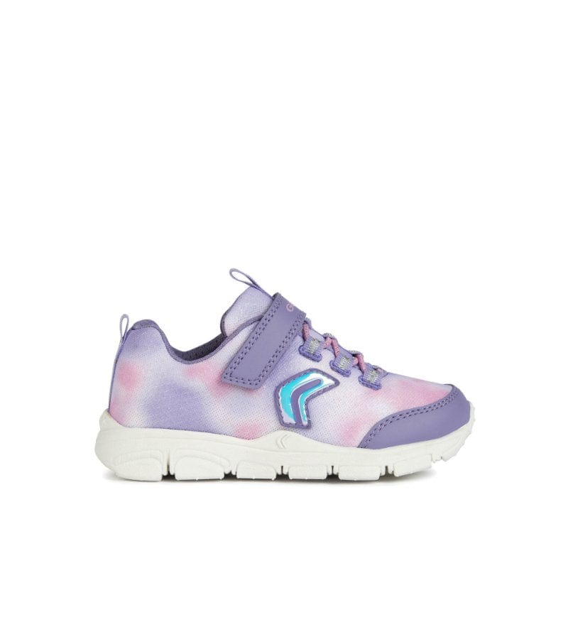 Geox Kids 10UK / PURPLE Geox Girls Purple Marble Effect New Torque Runner J258HA