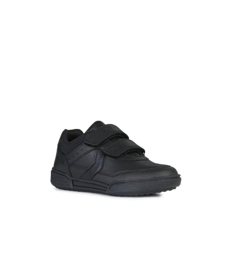 Geox Kids 11.5UK / BLACK Geox Junior Boys Leather School Shoe Poseido J02BCA