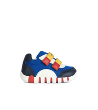 Geox Kids 3.5UK / BLUE Geox Infant Boys Blue First Steps Leather Lined Iupidoo Shoe B3555C
