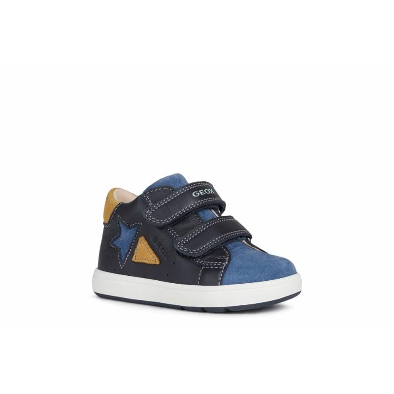 Geox Kids 3.5UK / NAVY Geox Infant Boys Biglia Leather Shoe B164DA