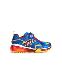 Geox Kids 9UK / BLUE Geox Boys Bayonyc Light Up Runner J16FEA