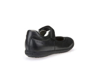 Geox Kids Geox Girls Black Leather School Shoes J643CA