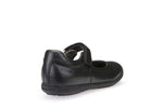 Geox Kids Geox Girls Black Leather School Shoes J643CA