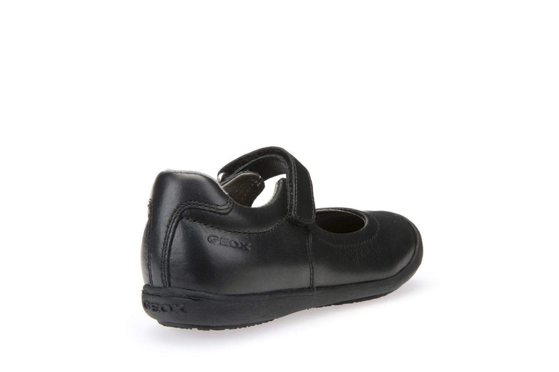 Geox Kids Geox Girls Black Leather School Shoes J643CA