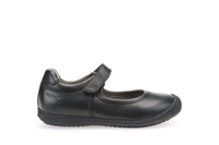 Geox Kids Geox Girls Black Leather School Shoes J643CA