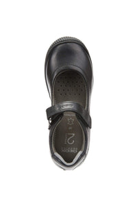 Geox Kids Geox Girls Black Leather School Shoes J643CA