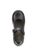 Geox Kids Geox Girls Black Leather School Shoes J643CA