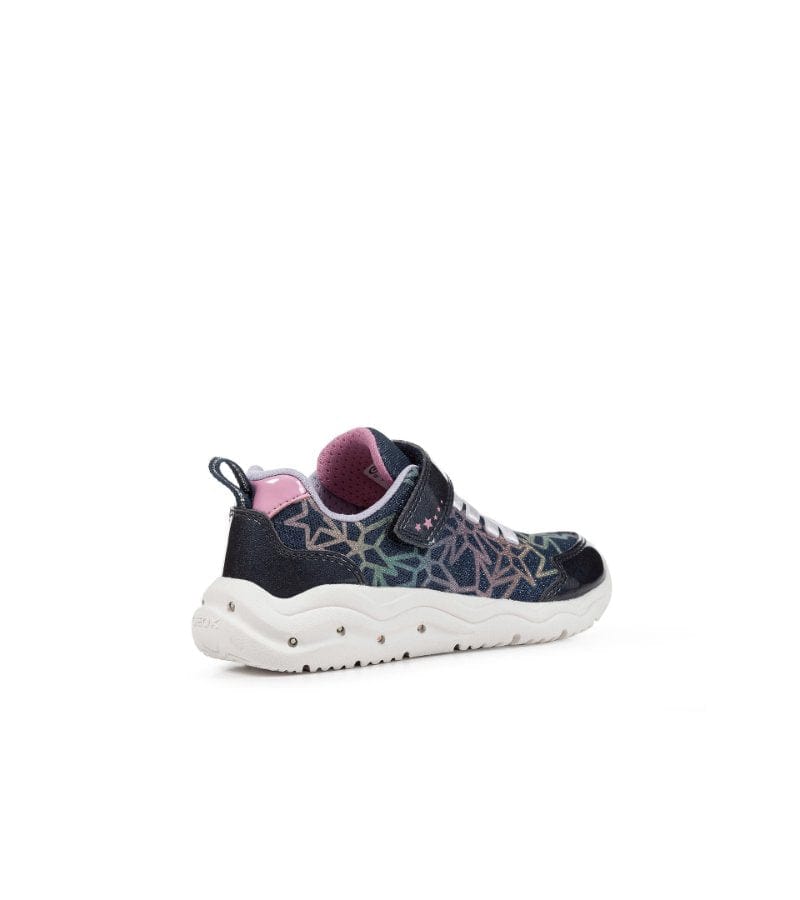 Geox Kids Geox Girls Navy Light Up Sparkle Runner Phyper J35GUA
