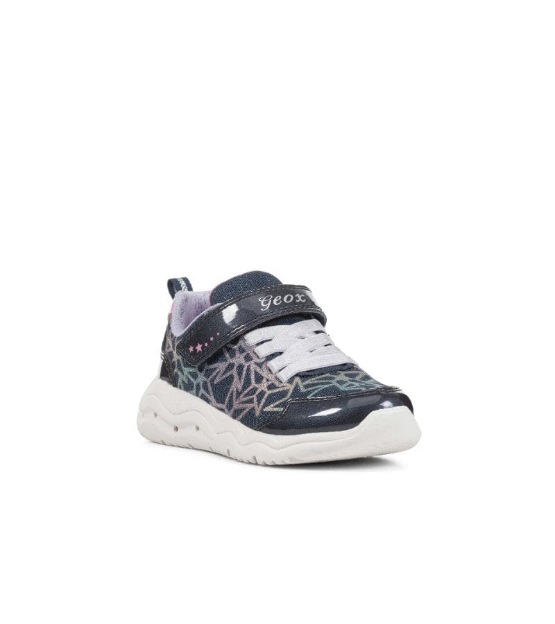 Geox Kids Geox Girls Navy Light Up Sparkle Runner Phyper J35GUA