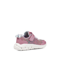 Geox Kids Geox Girls Pink Light Up Sparkle Runner Phyper J35GUA