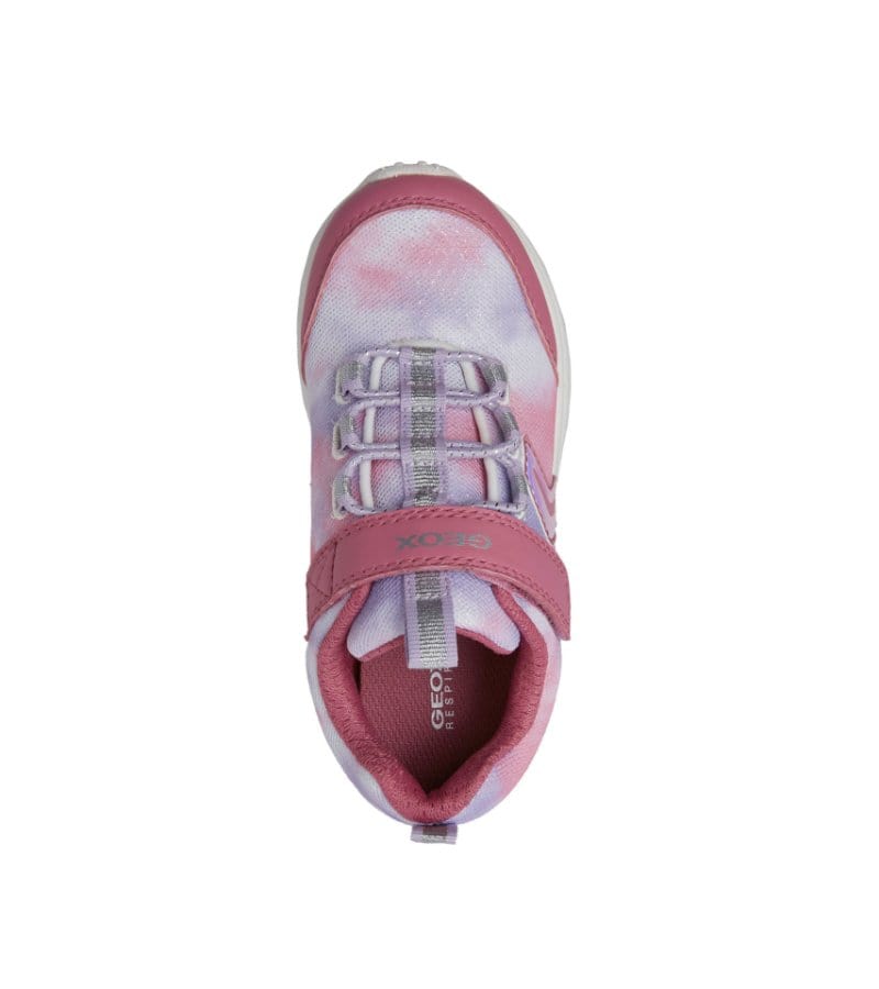 Geox Kids Geox Girls Pink Marble Effect New Torque Runner J258HA