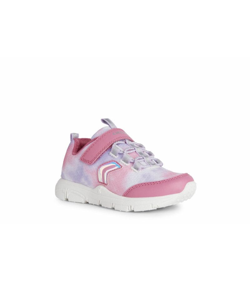 Geox Kids Geox Girls Pink Marble Effect New Torque Runner J258HA