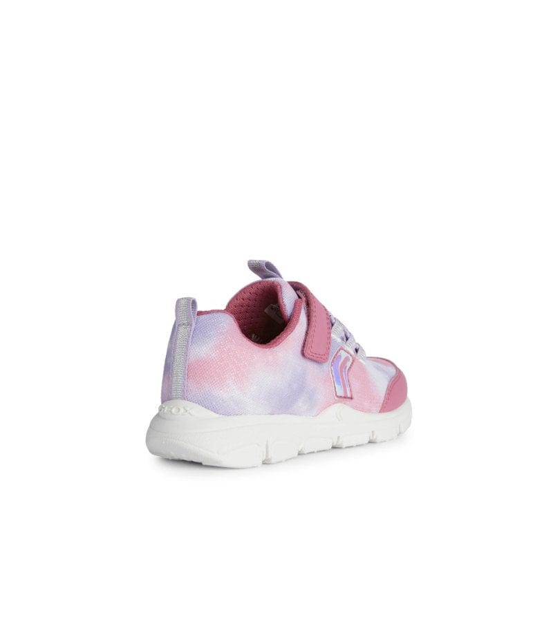 Geox Kids Geox Girls Pink Marble Effect New Torque Runner J258HA