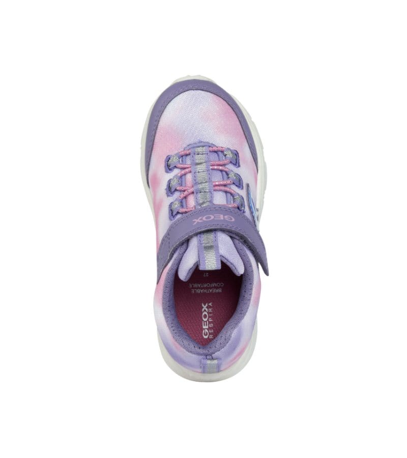 Geox Kids Geox Girls Purple Marble Effect New Torque Runner J258HA