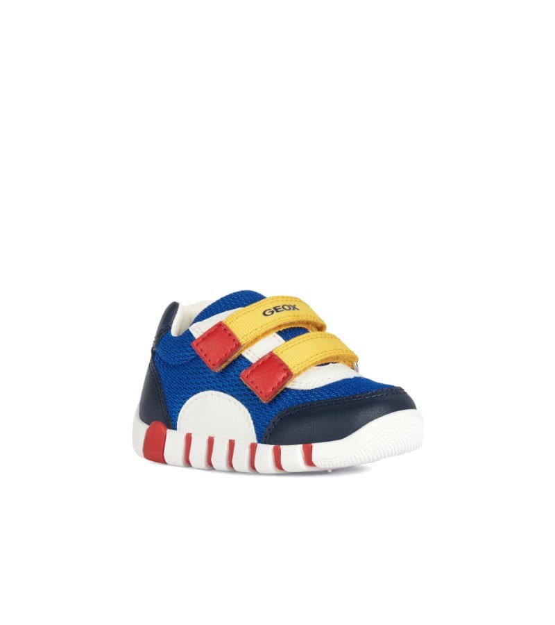 Geox Kids Geox Infant Boys Blue First Steps Leather Lined Iupidoo Shoe B3555C