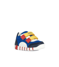 Geox Kids Geox Infant Boys Blue First Steps Leather Lined Iupidoo Shoe B3555C