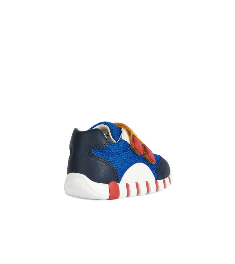Geox Kids Geox Infant Boys Blue First Steps Leather Lined Iupidoo Shoe B3555C