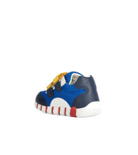 Geox Kids Geox Infant Boys Blue First Steps Leather Lined Iupidoo Shoe B3555C