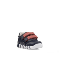 Geox Kids Geox Infant Boys Navy First Steps Leather Lined Iupidoo Shoe B3555C