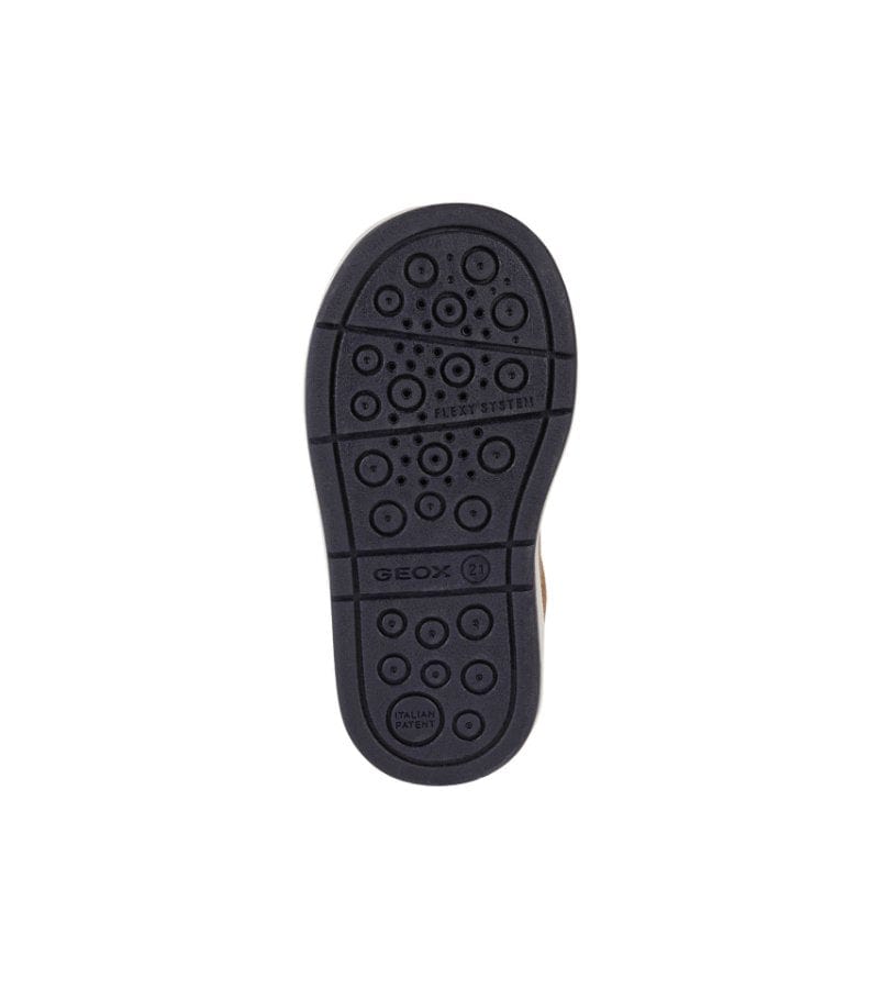 Geox Kids Geox Infant Boys Tan Trottola Leather Shoe B2543A