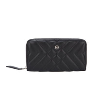 Gionni Womens ONE SIZE / BLACK Gionni Womens Quilted Zip Around Wallet 20G1117