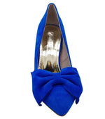 Kate Appleby Womens Kate Appleby Womens Blue Suede Finish Bow Detail Court Shoe - Silsden