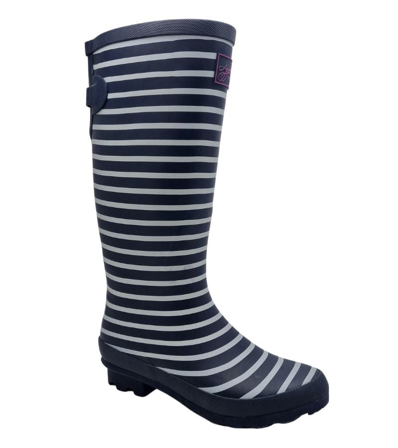 Kate Appleby Womens Kate Appleby Womens Knee High Stripe Wellie - Rainy Navy Stream