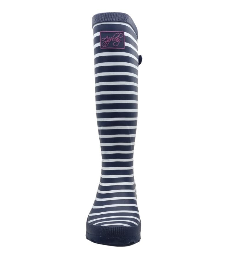 Kate Appleby Womens Kate Appleby Womens Knee High Stripe Wellie - Rainy Navy Stream