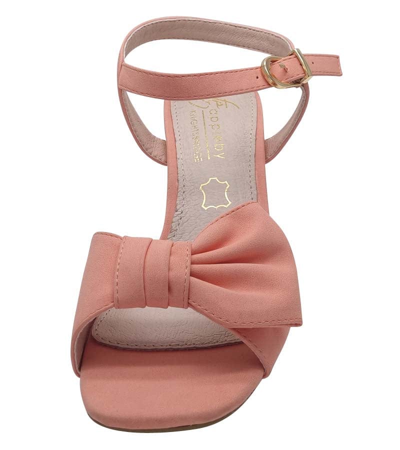 Kate Appleby Womens Kate Appleby Womens Low Heel Coral Bow Detail Sandal - Dornie