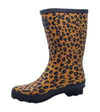Kate Appleby Womens Kate Appleby Womens Mid Calf Leopard Print Wellie - Kingdom