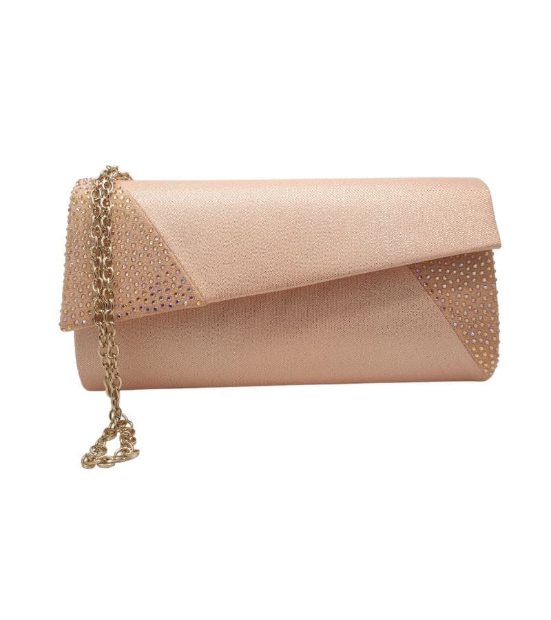Menbur Womens ONE SIZE / ROSE Menbur Flap Over Embellished Clutch Bag In Rose - 853050030