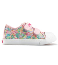 Pablosky Kids 7.5UK / MULTI Pablosky Junior Girls Glitter Multicolour Canvas Shoe 973070