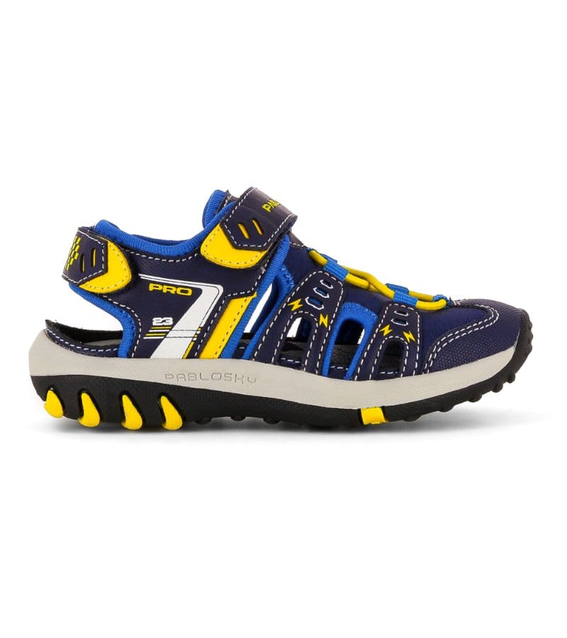 Pablosky Kids 7UK / NAVY Pablosky Boys Closed Toe Sandal - 969421