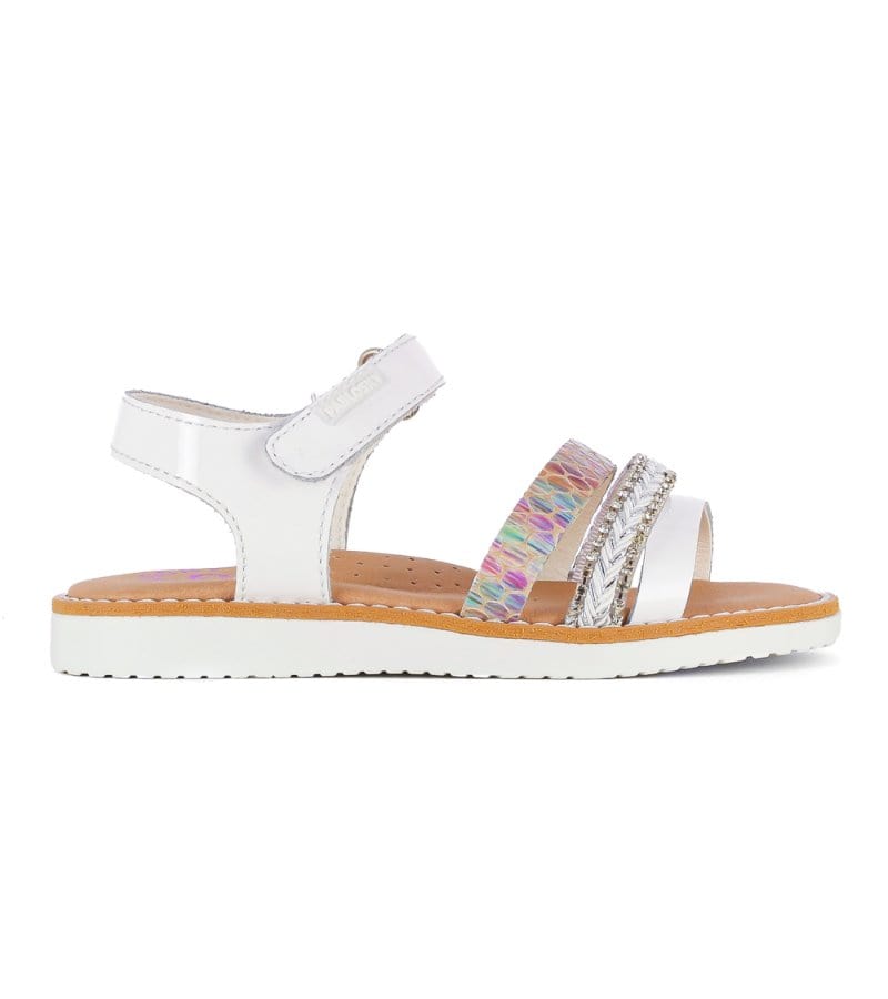 Pablosky Kids 8UK / WHITE Pablosky Girls Dressy Sandal White - 408409