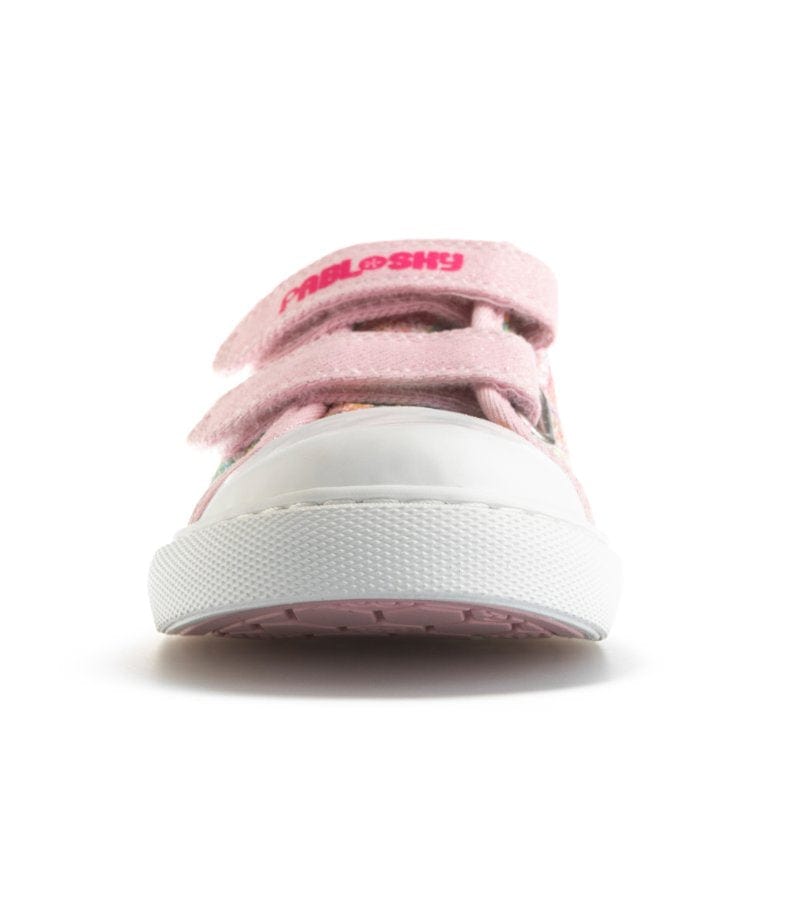 Pablosky Kids Pablosky Junior Girls Glitter Multicolour Canvas Shoe 973070