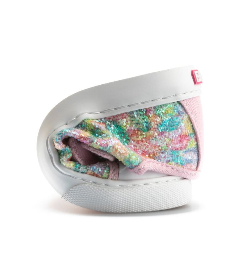 Pablosky Kids Pablosky Junior Girls Glitter Multicolour Canvas Shoe 973070