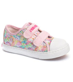 Pablosky Kids Pablosky Junior Girls Glitter Multicolour Canvas Shoe 973070
