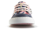 Pablosky Kids Pablosky Junior Girls Navy Floral Canvas Shoe 973120