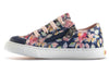 Pablosky Kids Pablosky Junior Girls Navy Floral Canvas Shoe 973120